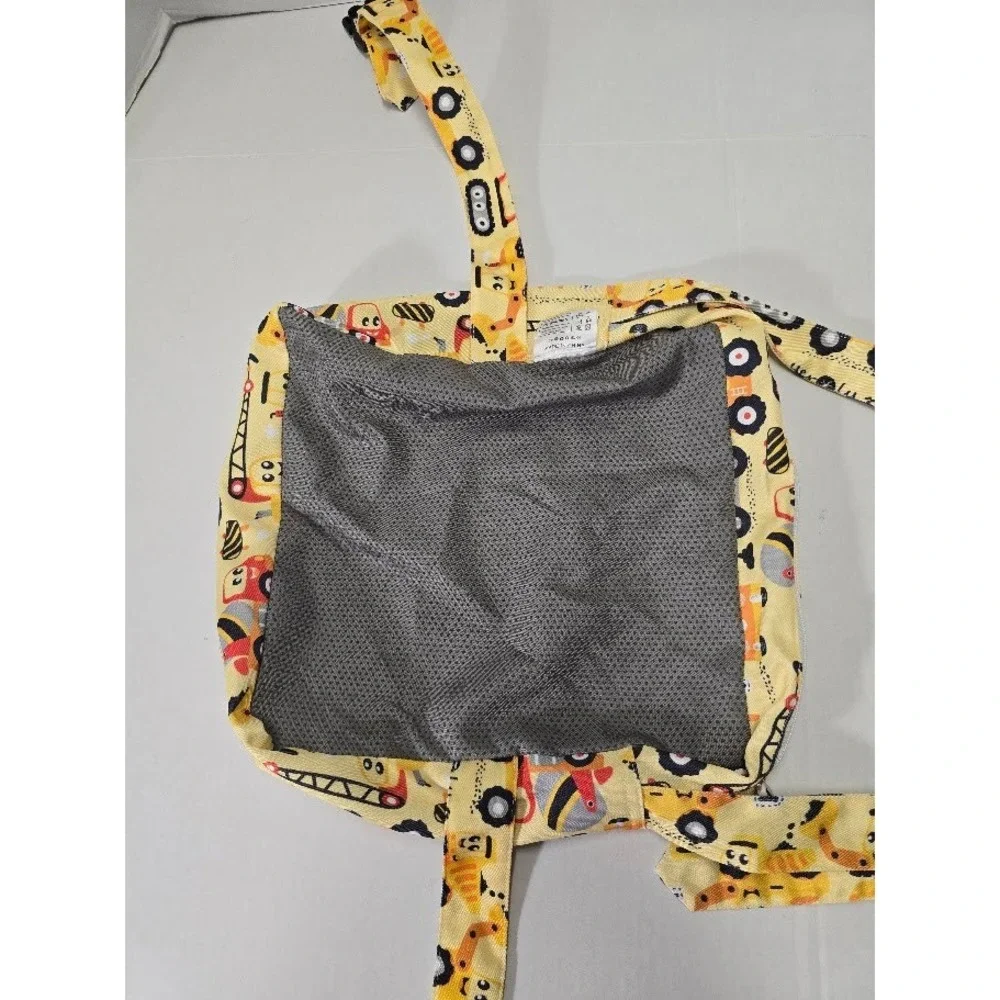 Yeroly Kids Yellow Construction‎ Truck Print Backpack Small Toddler School Bag